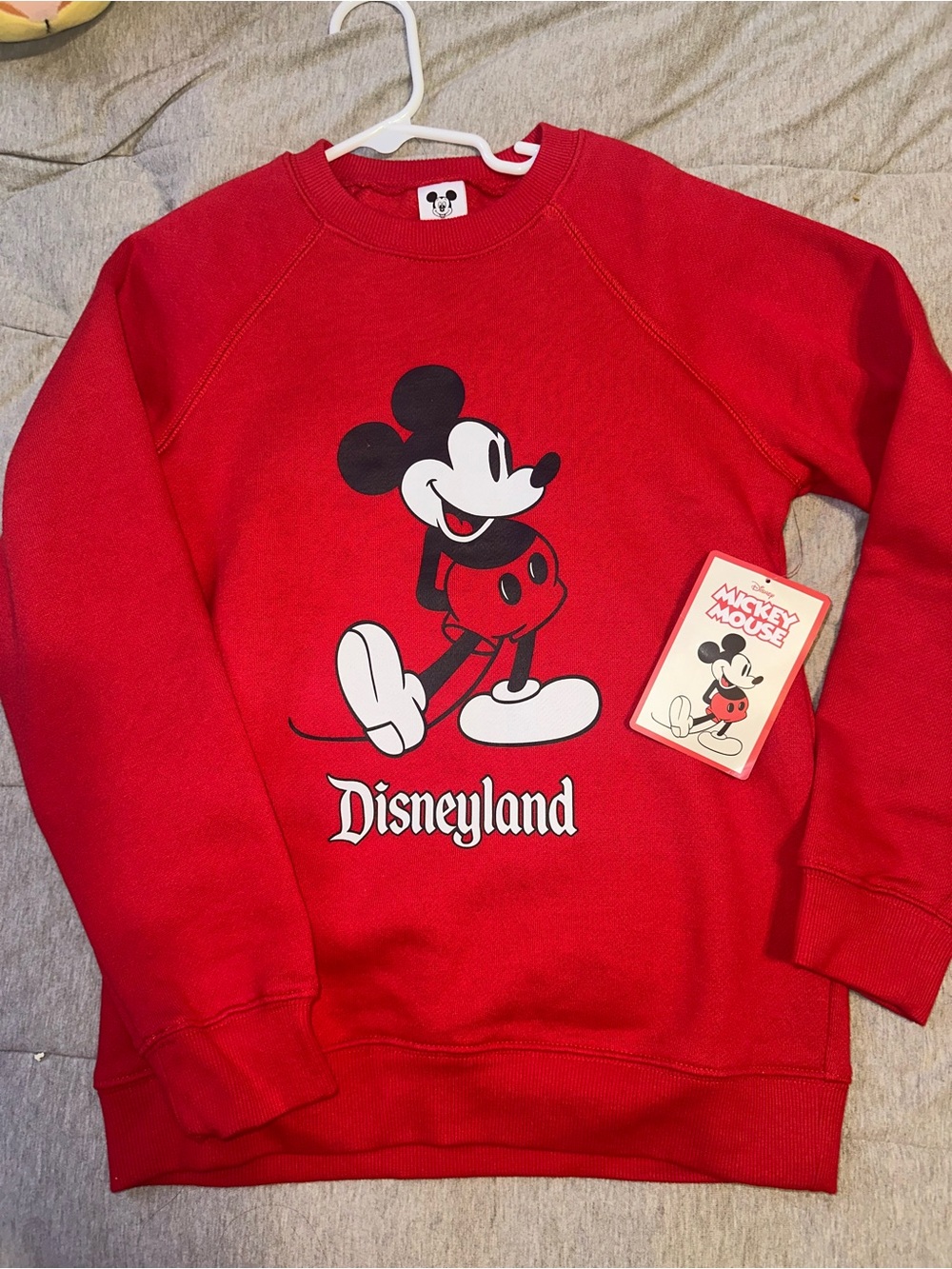 Kids Disney Red Mickey Crewneck Sweatshirt NEW W TAGS